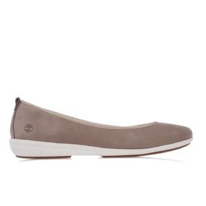 Timberland Bradstreet Ultra Ballerina Leather Shoes in Taupe